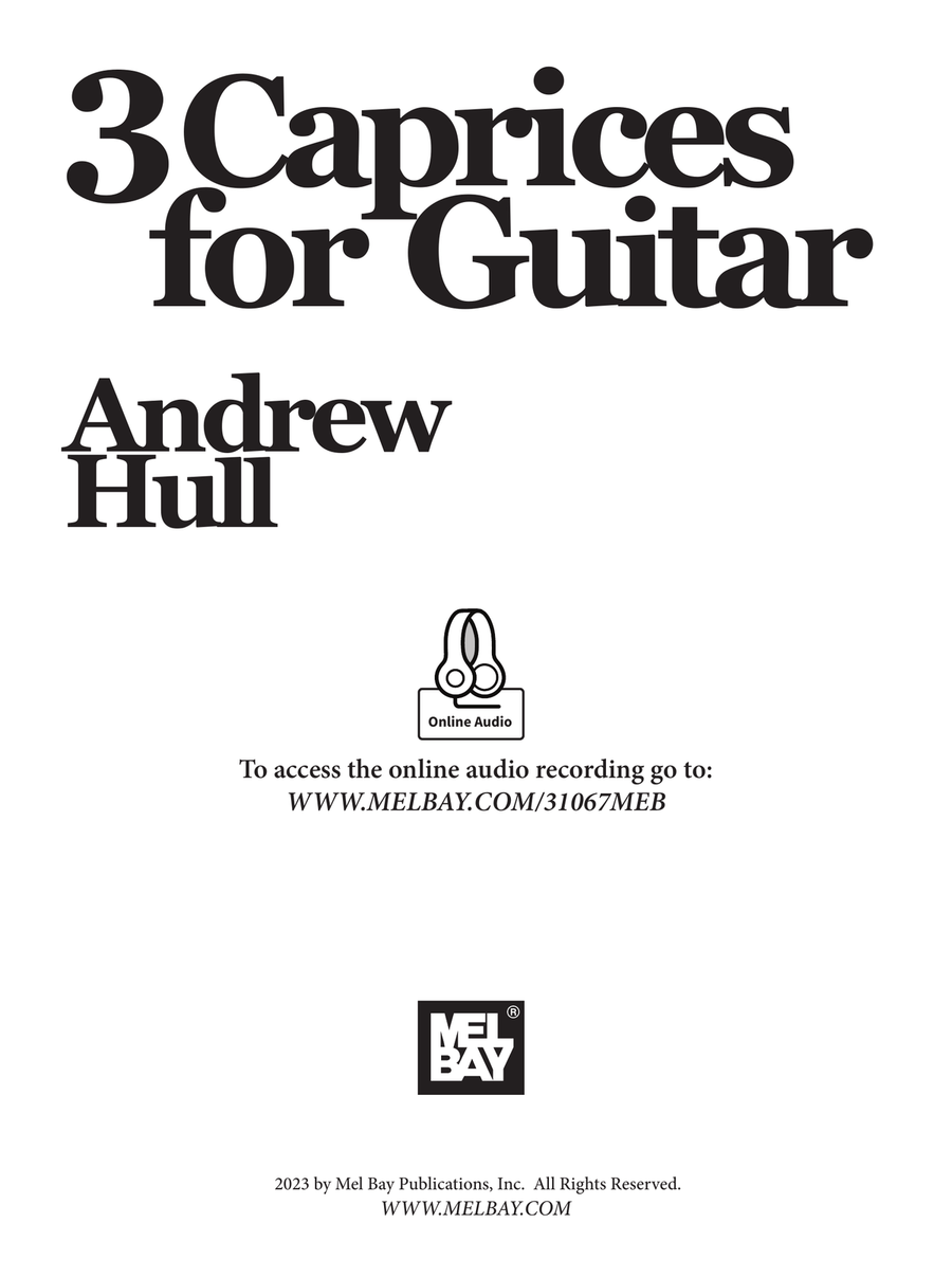 3 Caprices for Guitar Acoustic Guitar scores gallery preview page 2