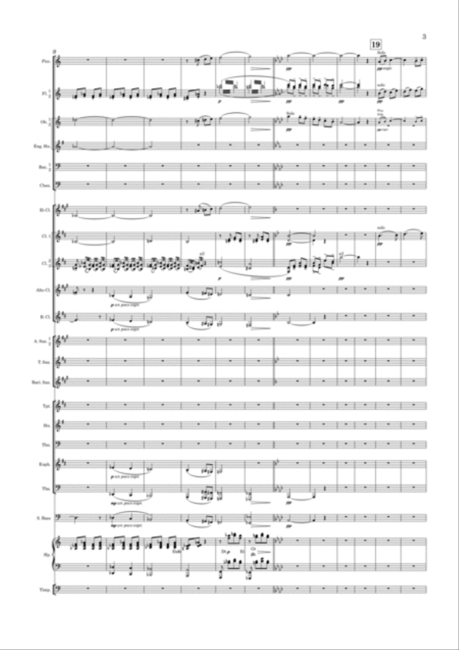 Balcony Scene and Tybalt's Death from Romeo And Juliet Concert Band scores gallery preview page 3