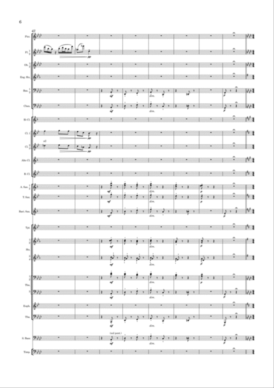 Balcony Scene and Tybalt's Death from Romeo And Juliet Concert Band scores gallery preview page 6