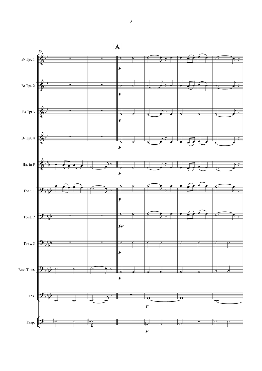 Dead March (Saul) Dead March (Saul) Brass Ensemble scores gallery preview page 3