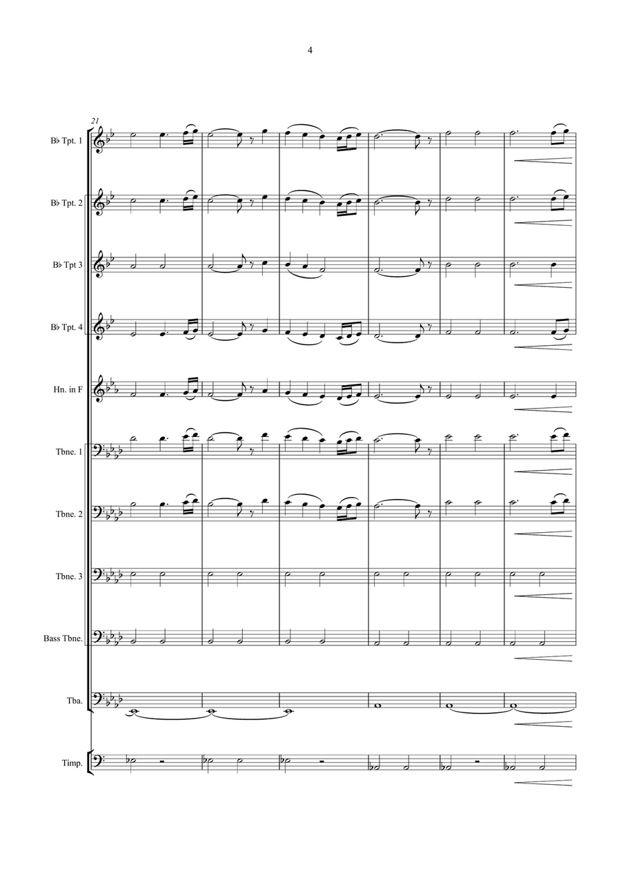 Dead March (Saul) Dead March (Saul) Brass Ensemble scores gallery preview page 4