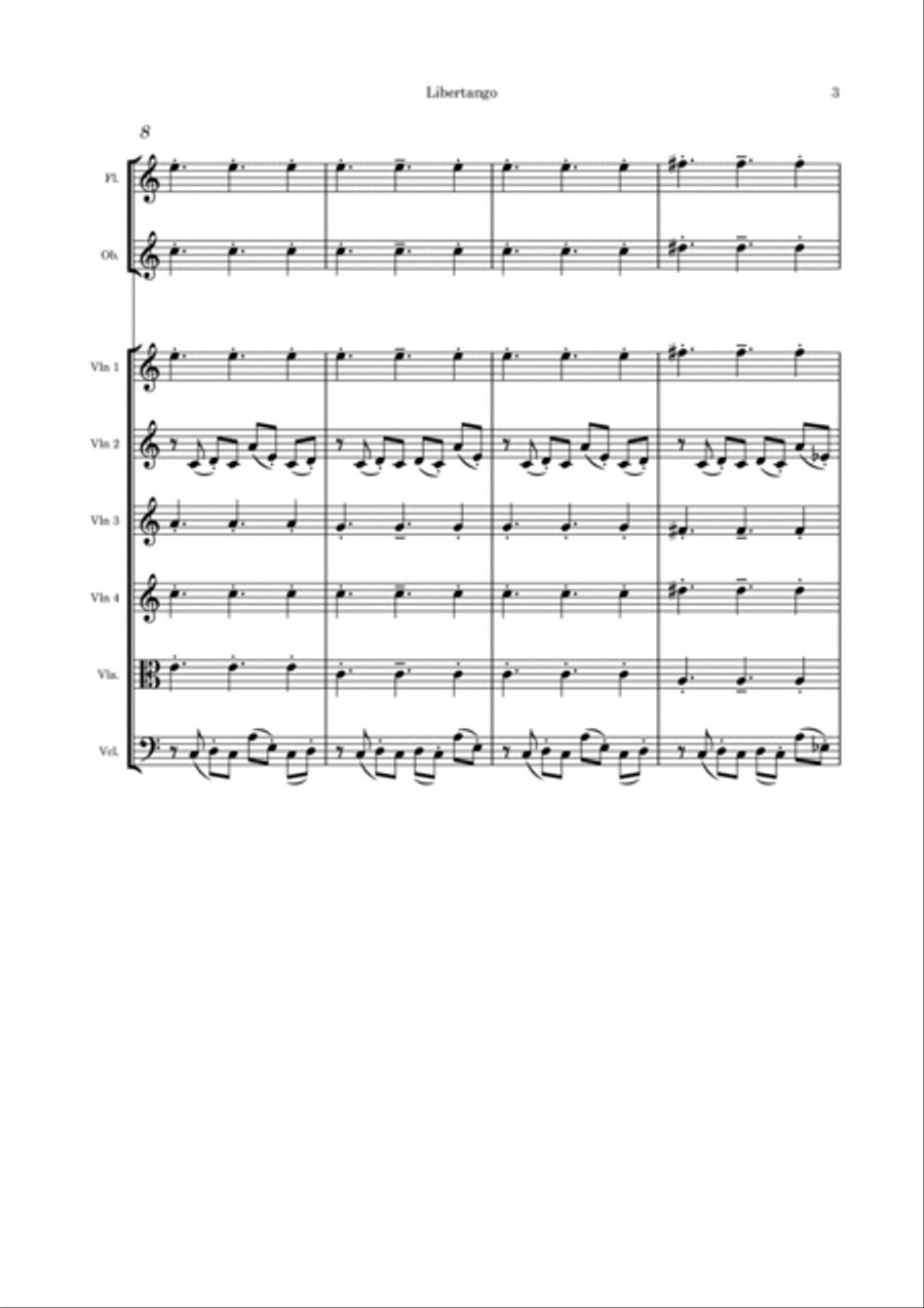 Libertango Flute scores gallery preview page 3