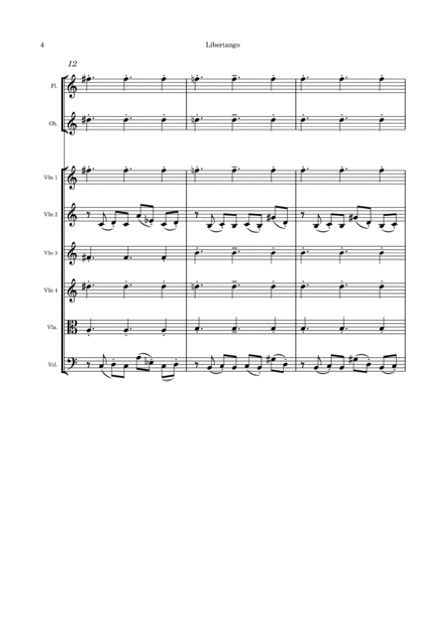 Libertango Flute scores gallery preview page 4