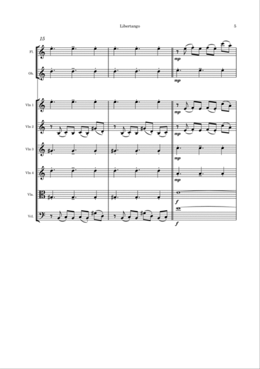 Libertango Flute scores gallery preview page 5