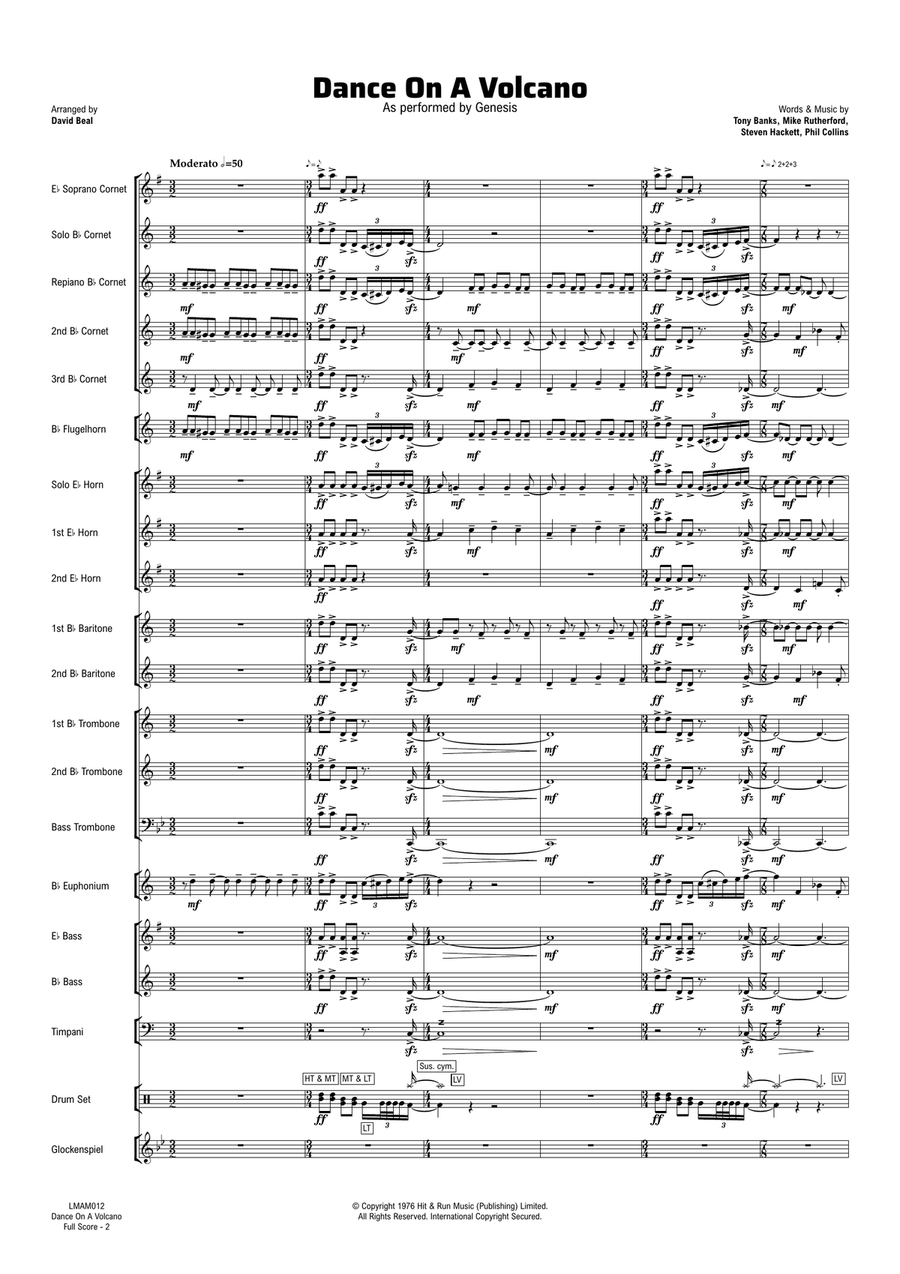 Dance On A Volcano Brass Band scores gallery preview page 4