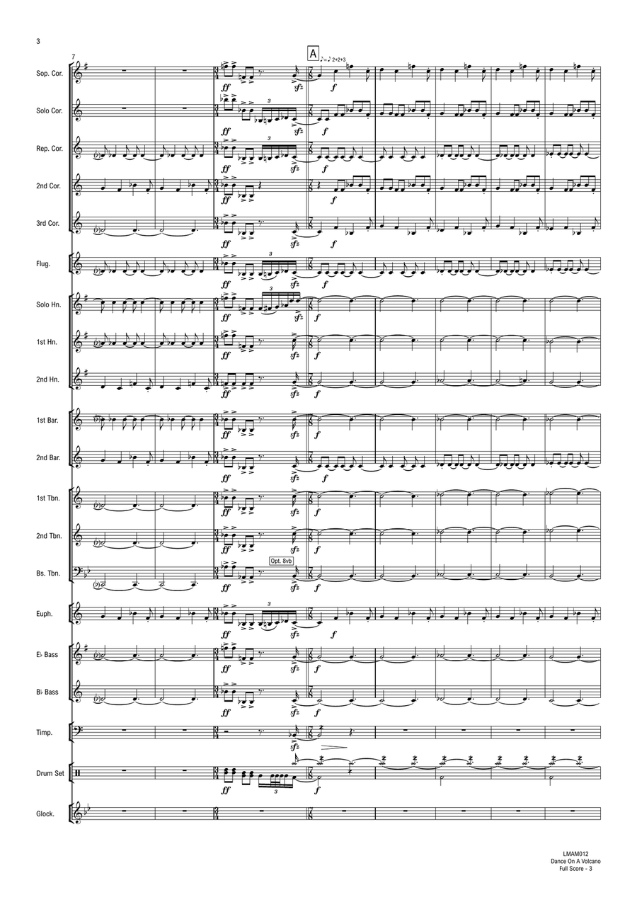 Dance On A Volcano Brass Band scores gallery preview page 5