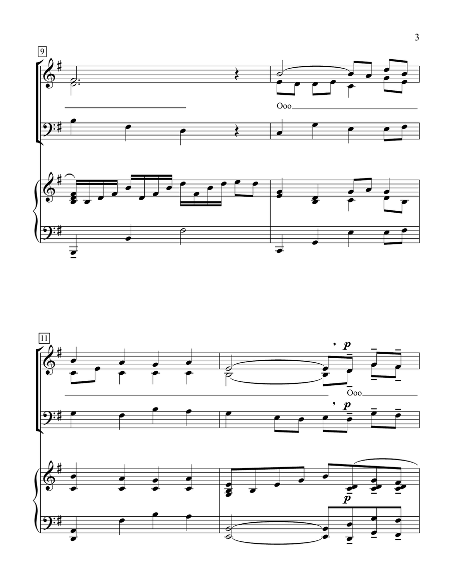 Pavane Pavane 4-Part scores gallery preview page 3