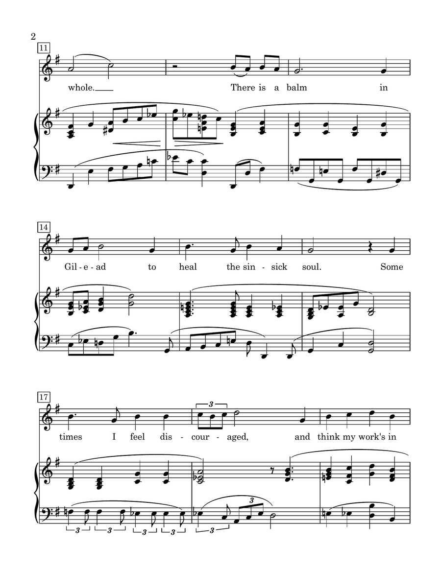 There Is a Balm in Gilead Soprano Voice scores gallery preview page 2