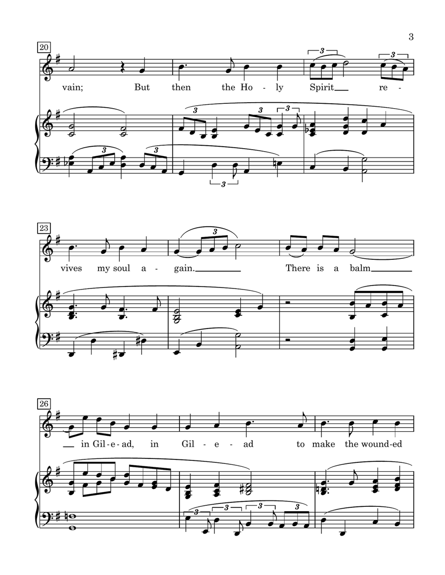 There Is a Balm in Gilead Soprano Voice scores gallery preview page 3