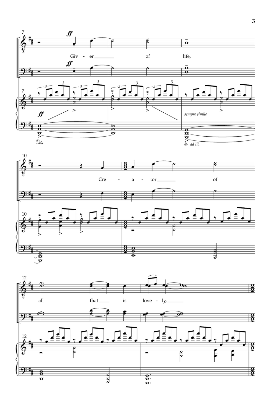 The Music Of Living The Music Of Living TTBB scores gallery preview page 2