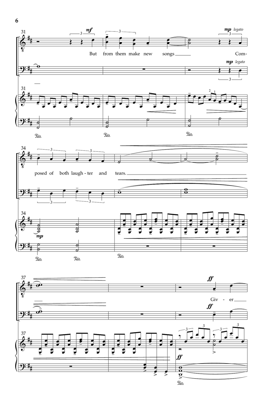 The Music Of Living The Music Of Living TTBB scores gallery preview page 5
