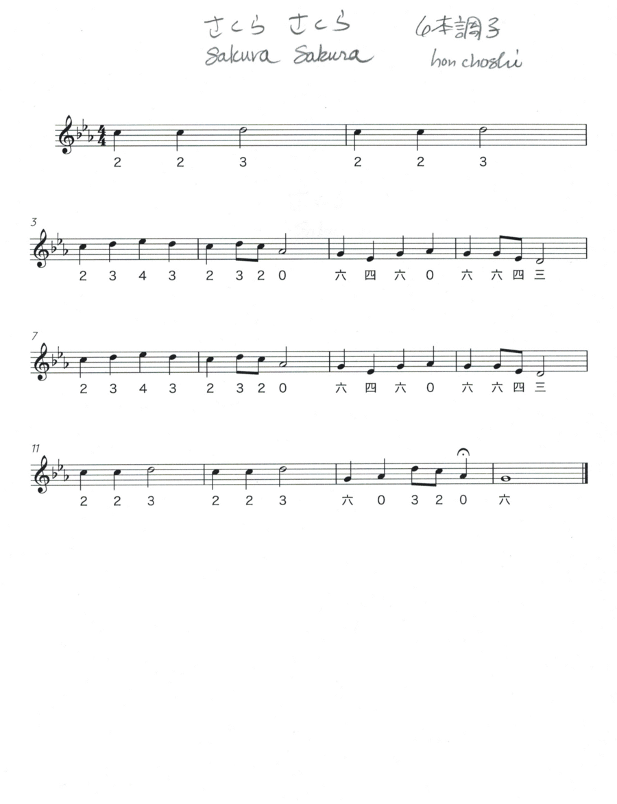 Sakura Sakura (Traditional Japanese Song) School and Community scores gallery preview page 1