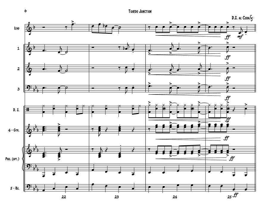 Tuxedo Junction Small Ensemble scores gallery preview page 6