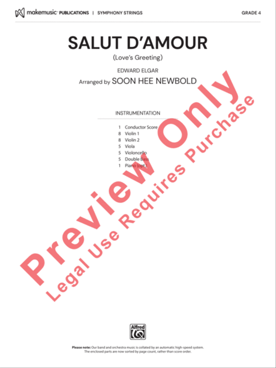 Salut d'Amour Salut d'Amour String Orchestra scores gallery preview page 2