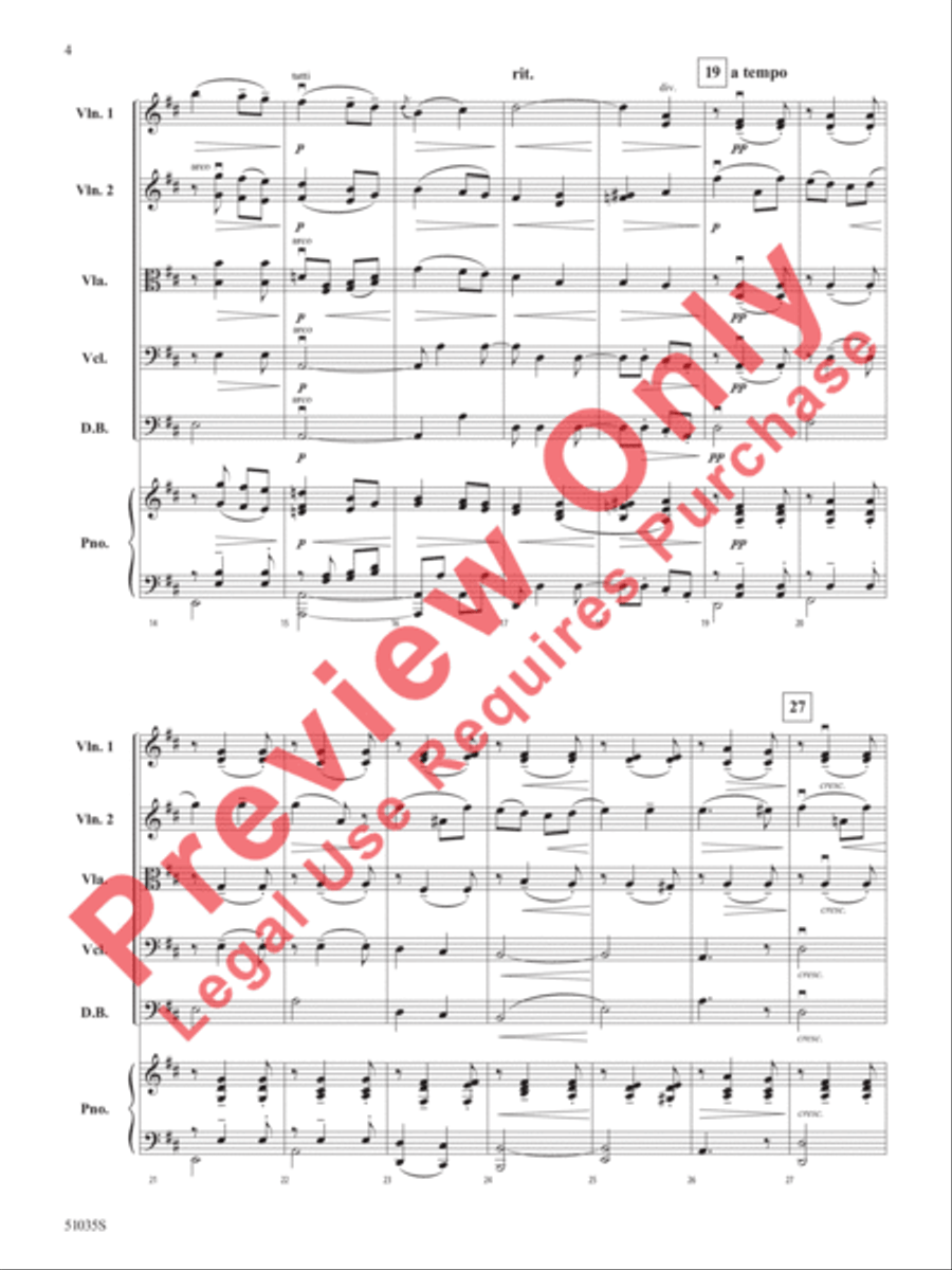 Salut d'Amour Salut d'Amour String Orchestra scores gallery preview page 5