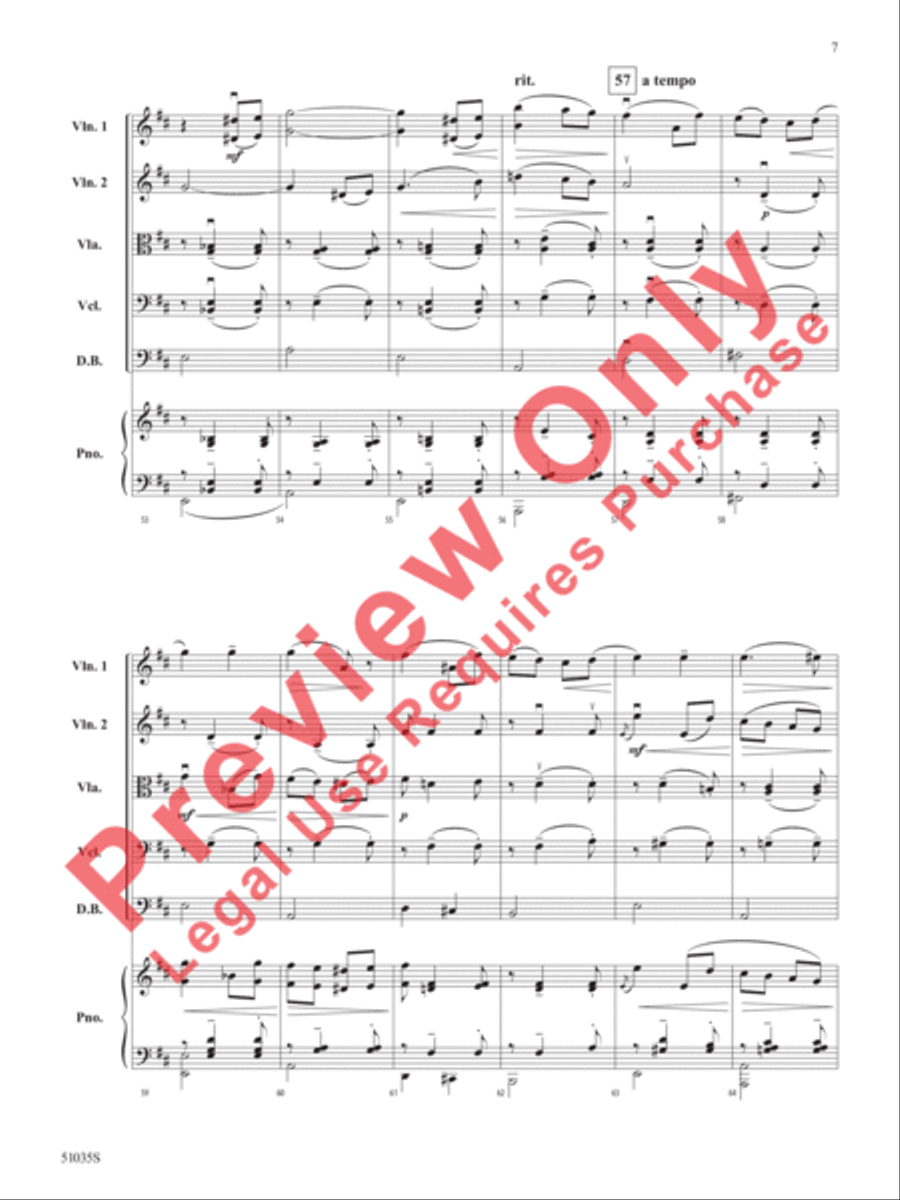 Salut d'Amour Salut d'Amour String Orchestra scores gallery preview page 8
