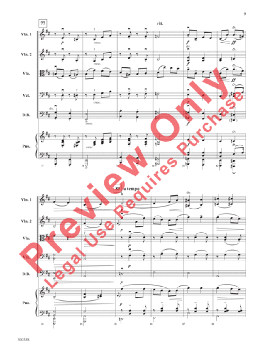 Salut d'Amour Salut d'Amour String Orchestra scores gallery preview page 10