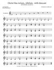 Christ Has Arisen, Alleluia - with descant