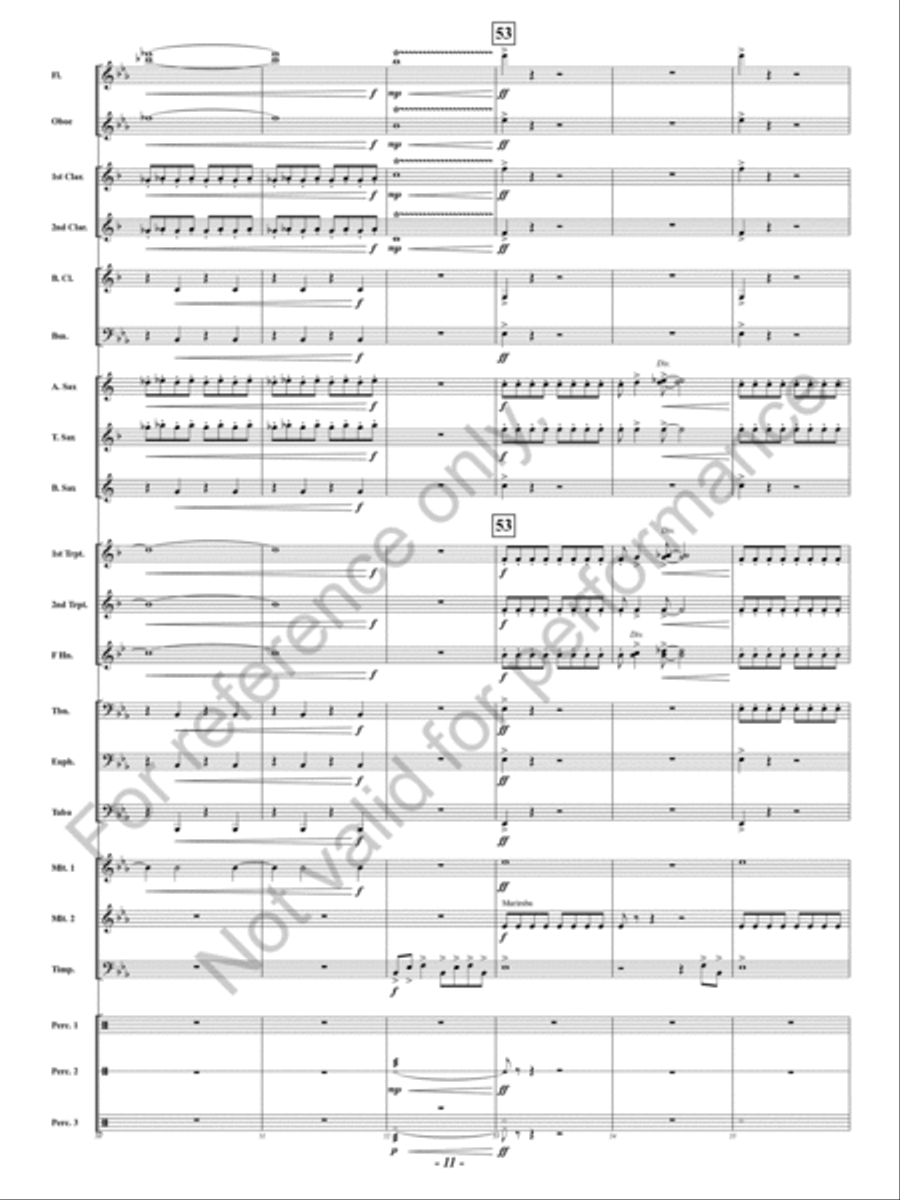 Flying Fortress Flying Fortress Concert Band scores gallery preview page 12