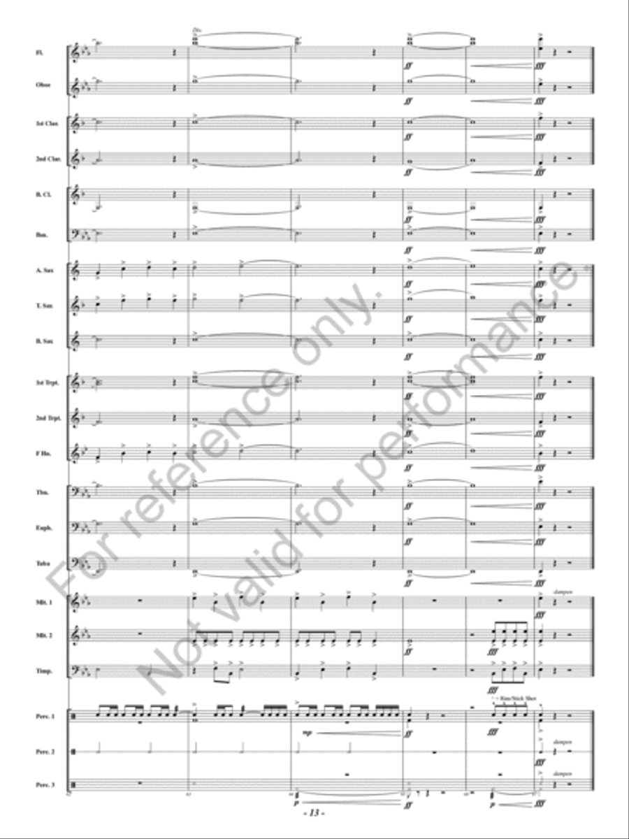 Flying Fortress Flying Fortress Concert Band scores gallery preview page 14