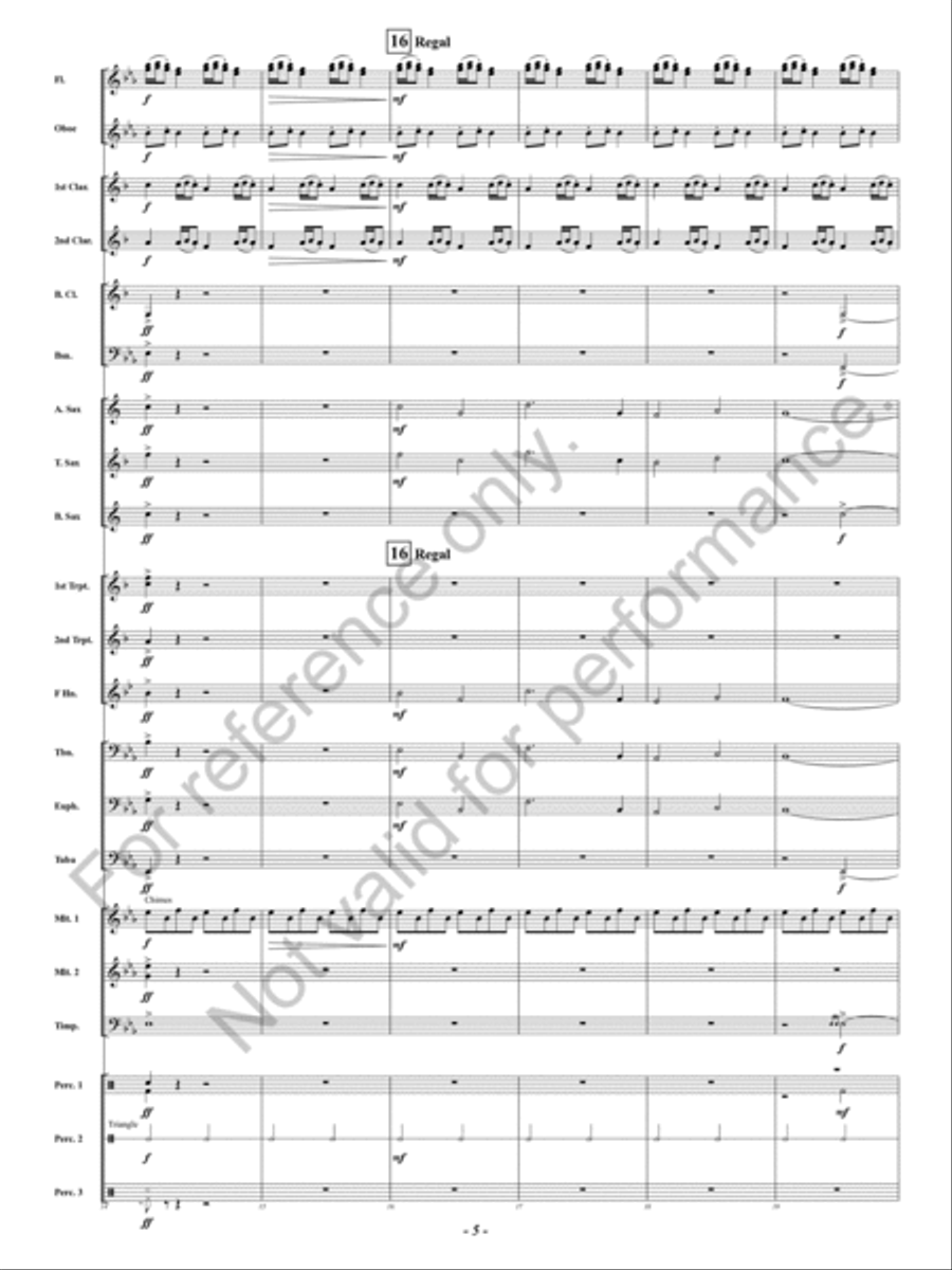 Flying Fortress Flying Fortress Concert Band scores gallery preview page 6