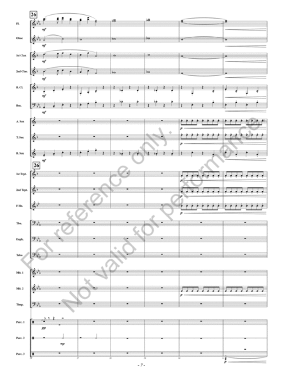 Flying Fortress Flying Fortress Concert Band scores gallery preview page 8
