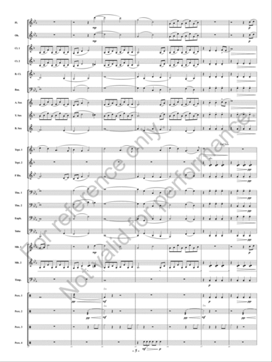 Mystic Forest Mystic Forest Concert Band scores gallery preview page 6