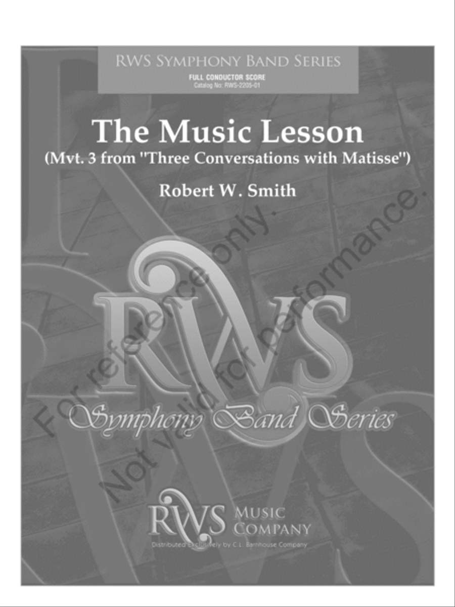 The Music Lesson The Music Lesson Concert Band scores gallery preview page 2