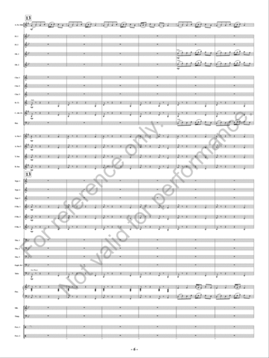 The Music Lesson The Music Lesson Concert Band scores gallery preview page 7