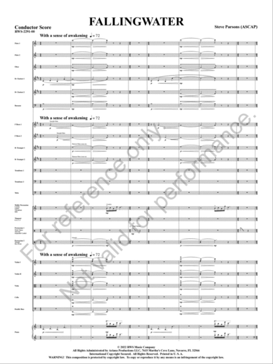 Fallingwater Fallingwater Concert Band scores gallery preview page 4