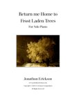 Return Me Home to Frost Laden Trees