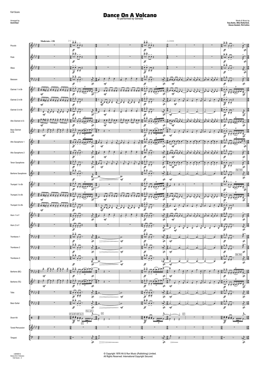 Dance On A Volcano Concert Band scores gallery preview page 4