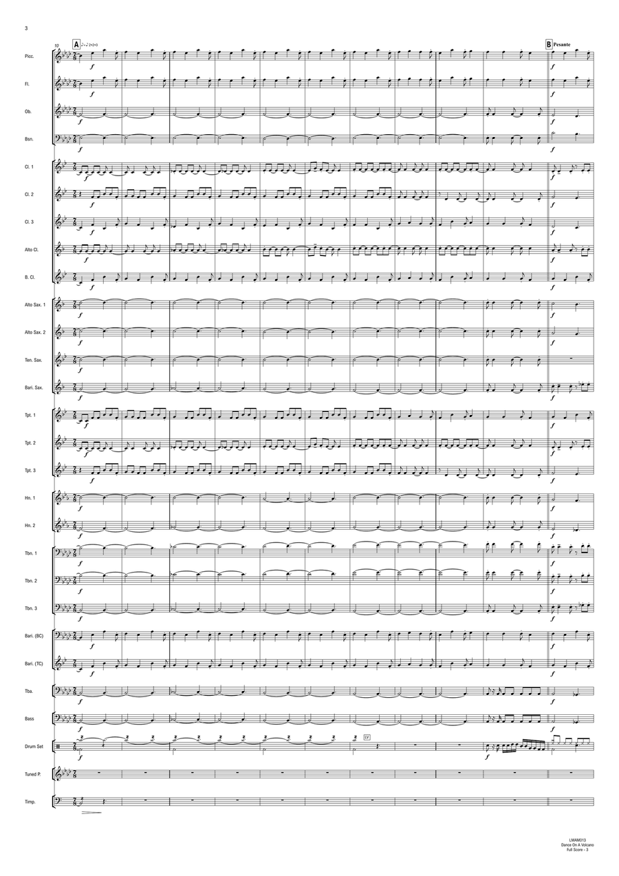 Dance On A Volcano Concert Band scores gallery preview page 5