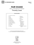 Fair Shake (Rock 'n' Roll Tambourine Feature): Score mini preview