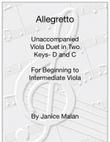 Allegretto in Two Keys for Viola Duet
