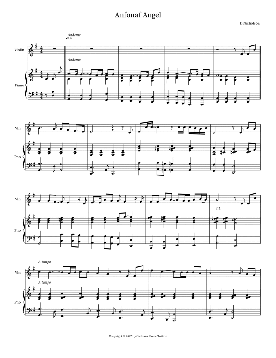 Anfonaf Angel Voice scores gallery preview page 1