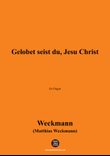 Weckmann-Gelobet seist du,Jesu Christ,for Organ