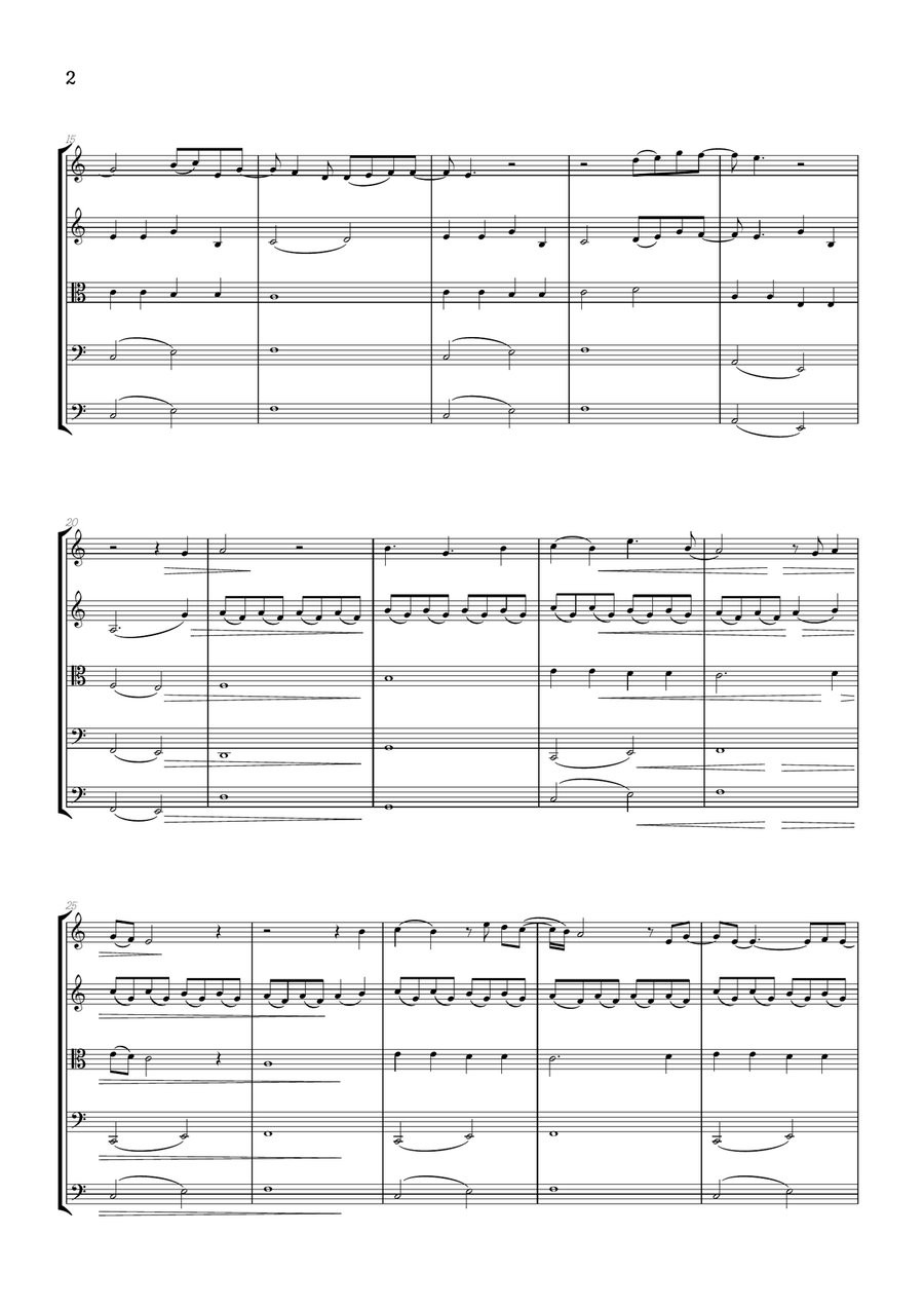 What Was I Made For? String Orchestra scores gallery preview page 2