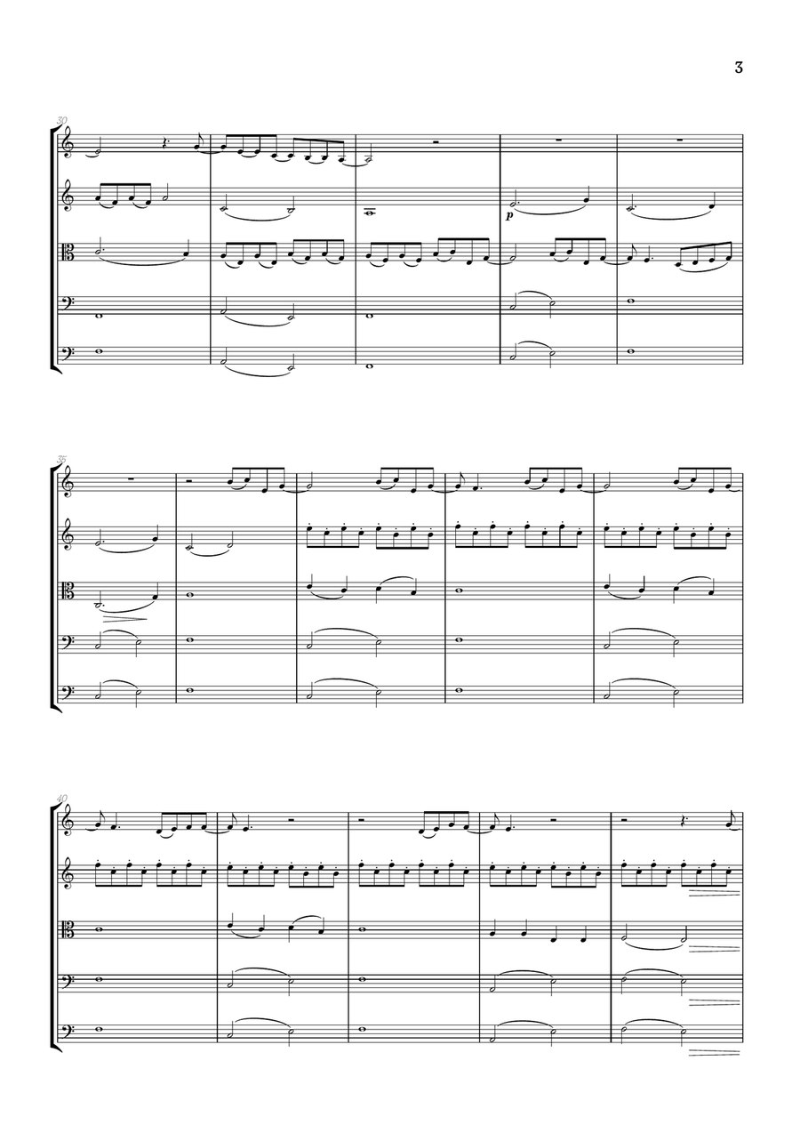 What Was I Made For? String Orchestra scores gallery preview page 3