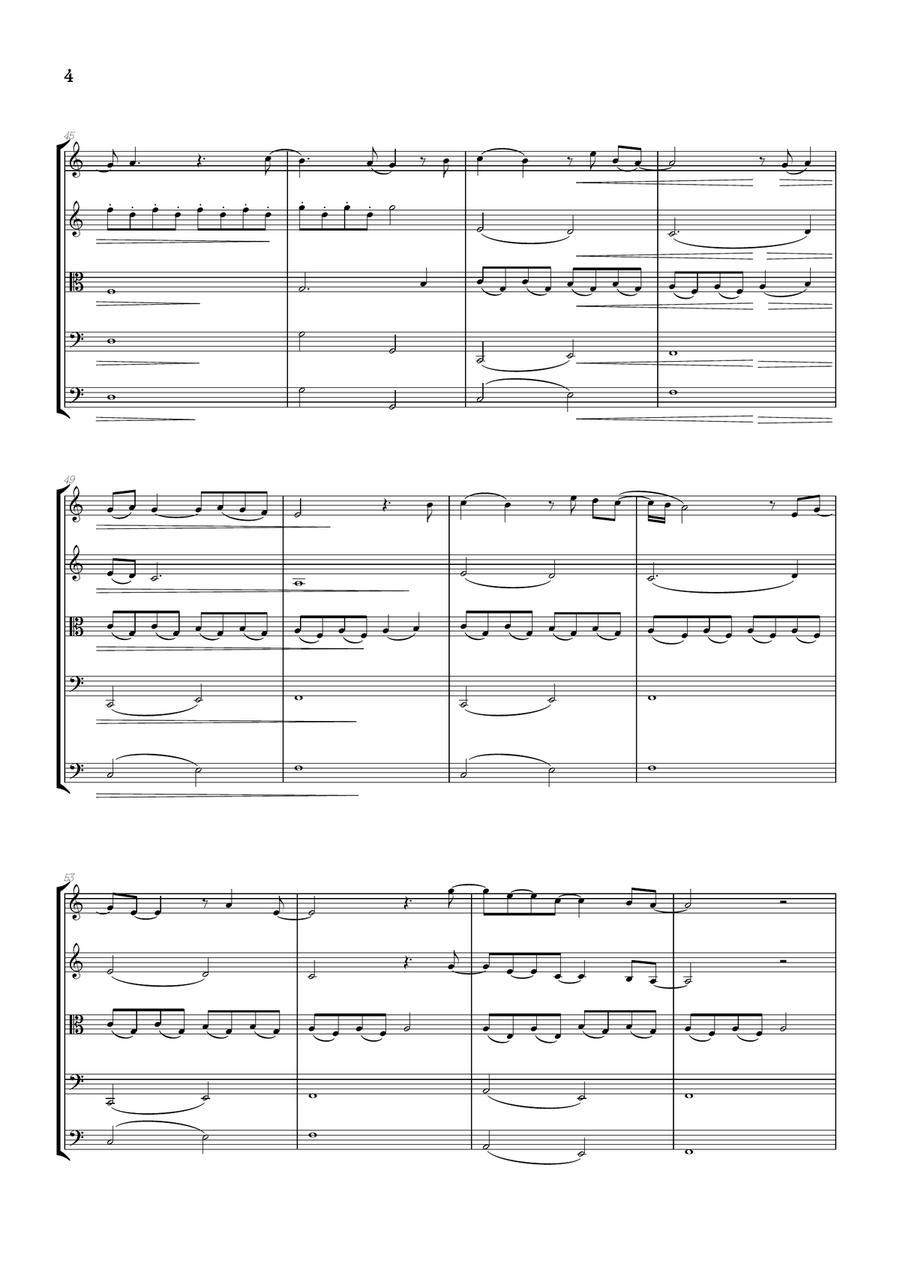 What Was I Made For? String Orchestra scores gallery preview page 4