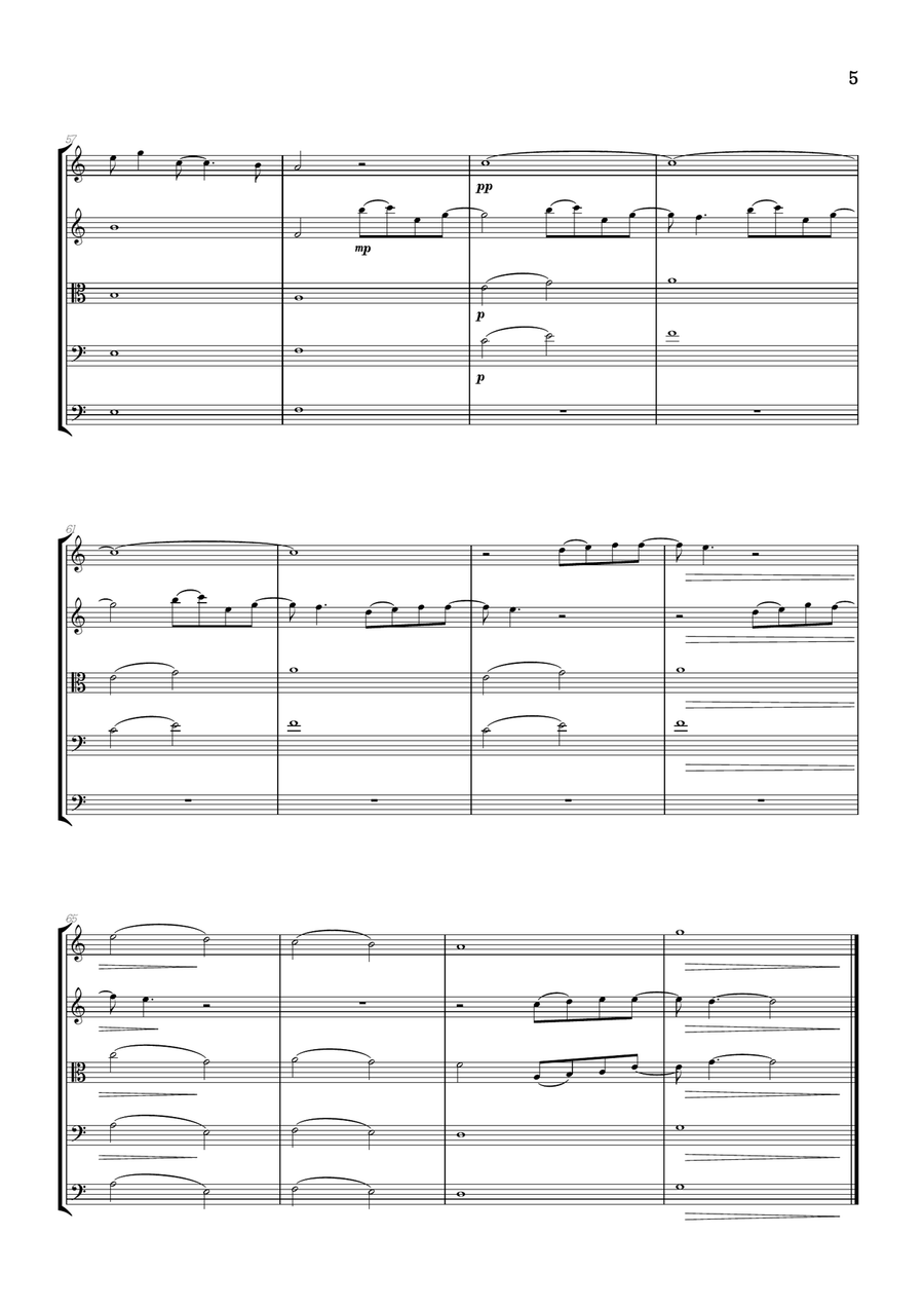 What Was I Made For? String Orchestra scores gallery preview page 5