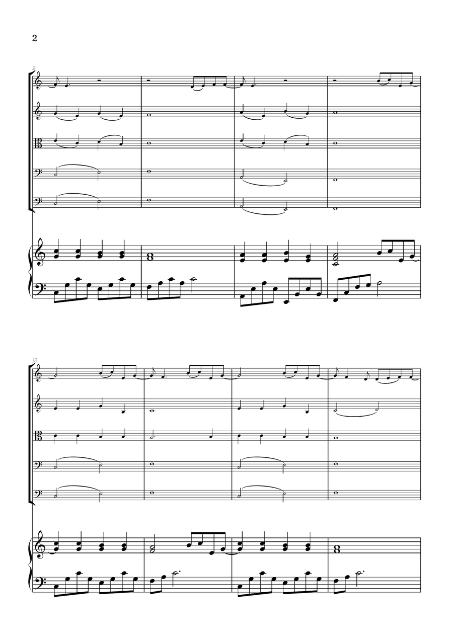 What Was I Made For? String Orchestra scores gallery preview page 2