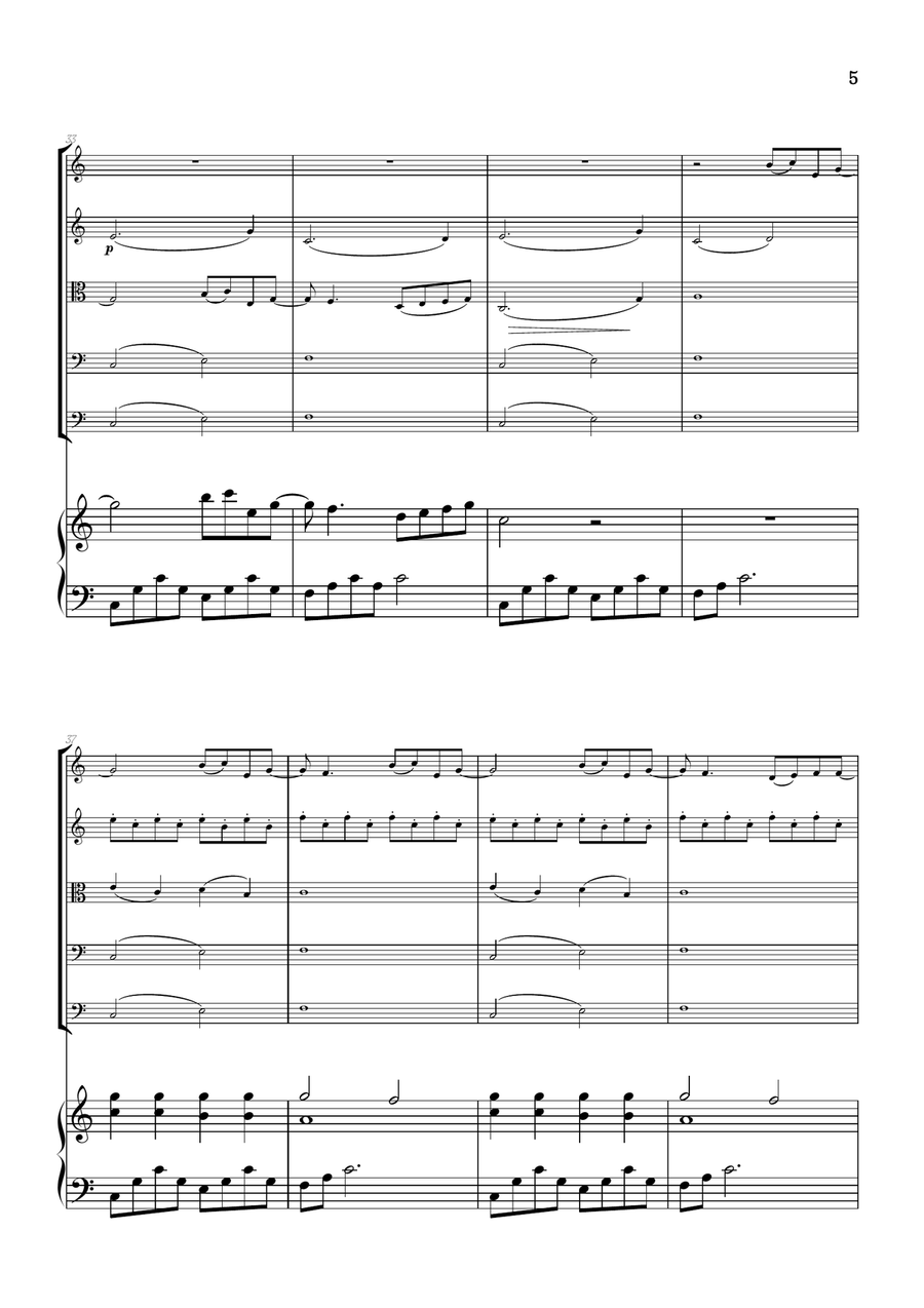 What Was I Made For? String Orchestra scores gallery preview page 5