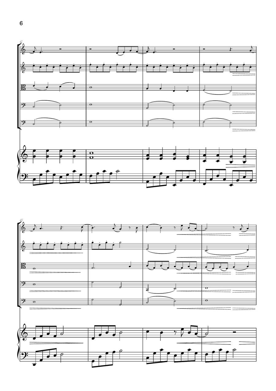 What Was I Made For? String Orchestra scores gallery preview page 6