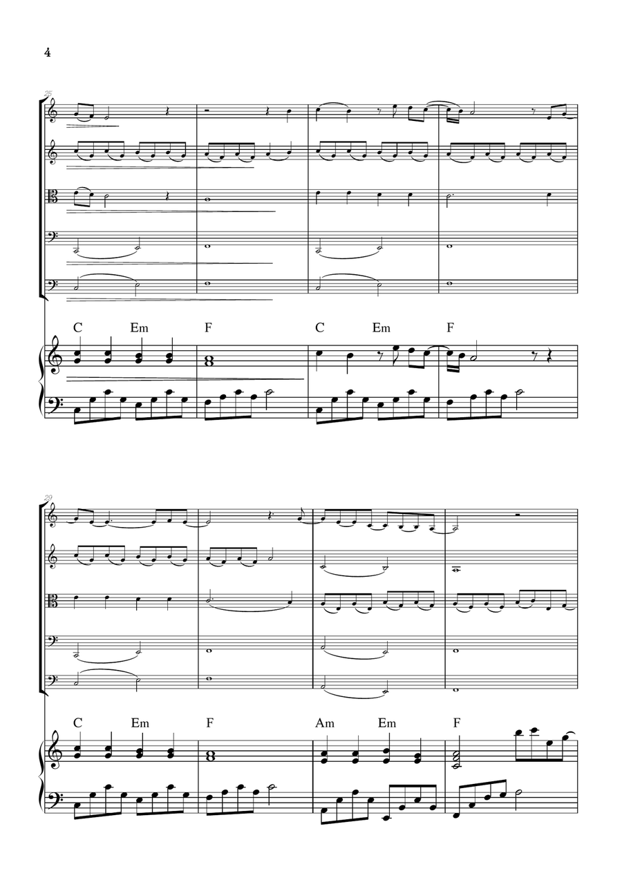 What Was I Made For? String Orchestra scores gallery preview page 4