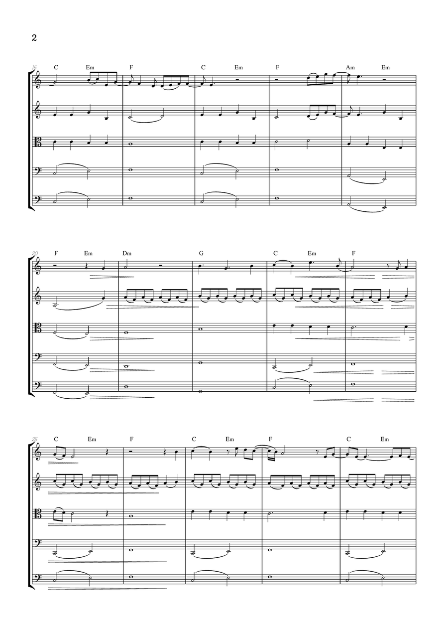 What Was I Made For? String Orchestra scores gallery preview page 2