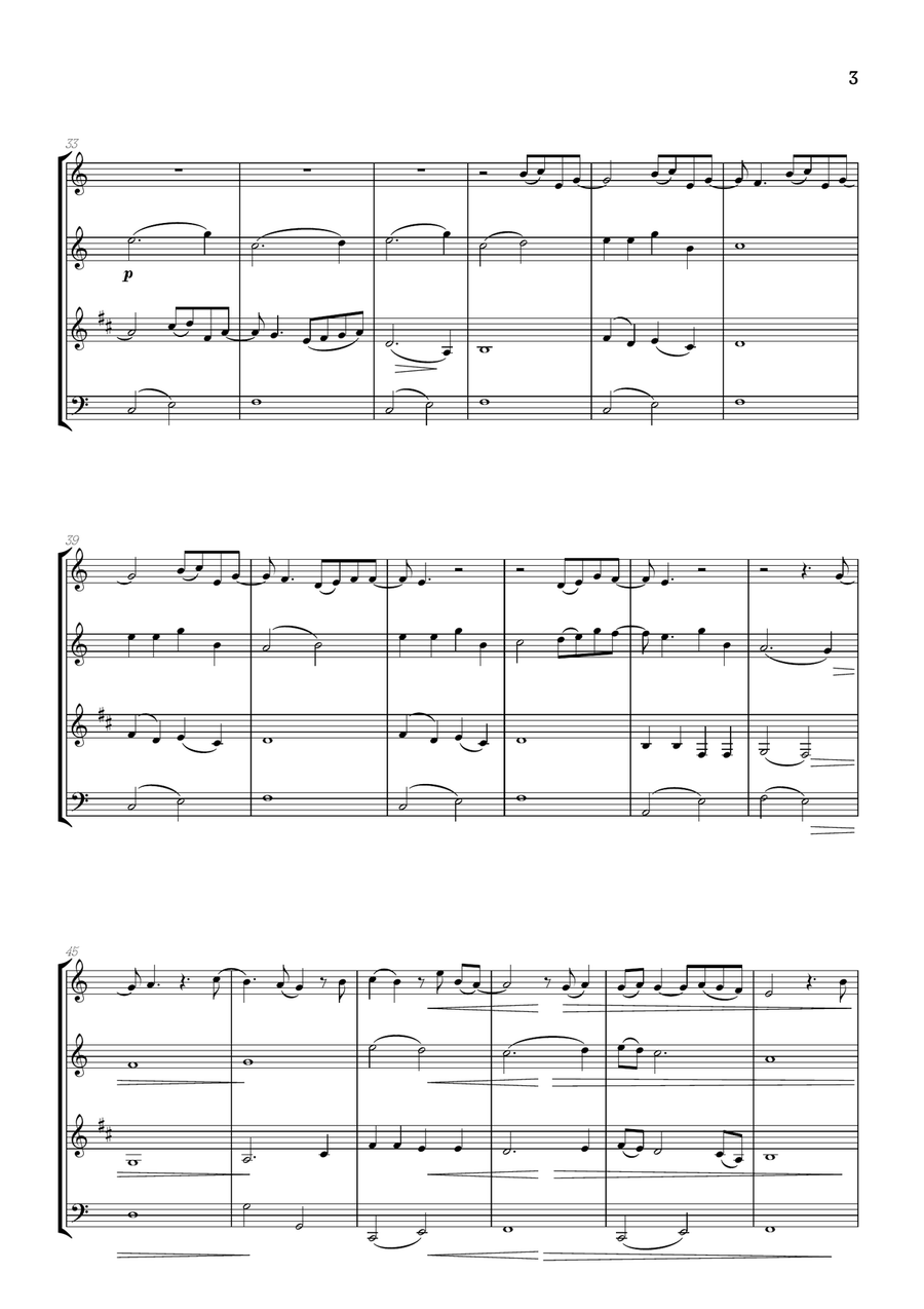 What Was I Made For? Woodwind Quartet scores gallery preview page 3