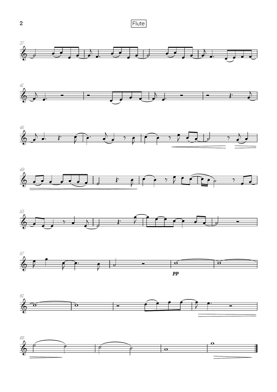 What Was I Made For? Woodwind Quartet scores gallery preview page 6