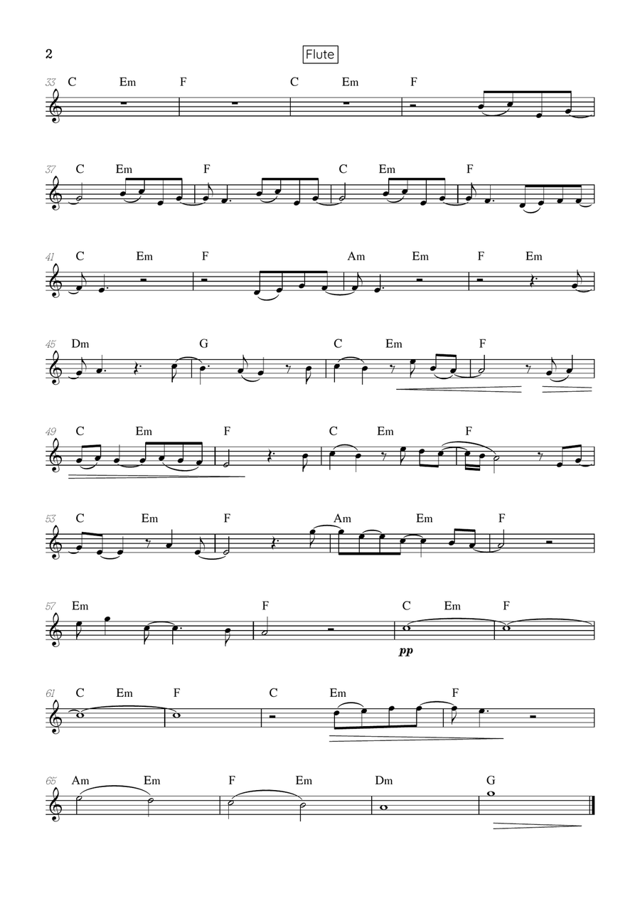 What Was I Made For? Woodwind Quartet scores gallery preview page 6