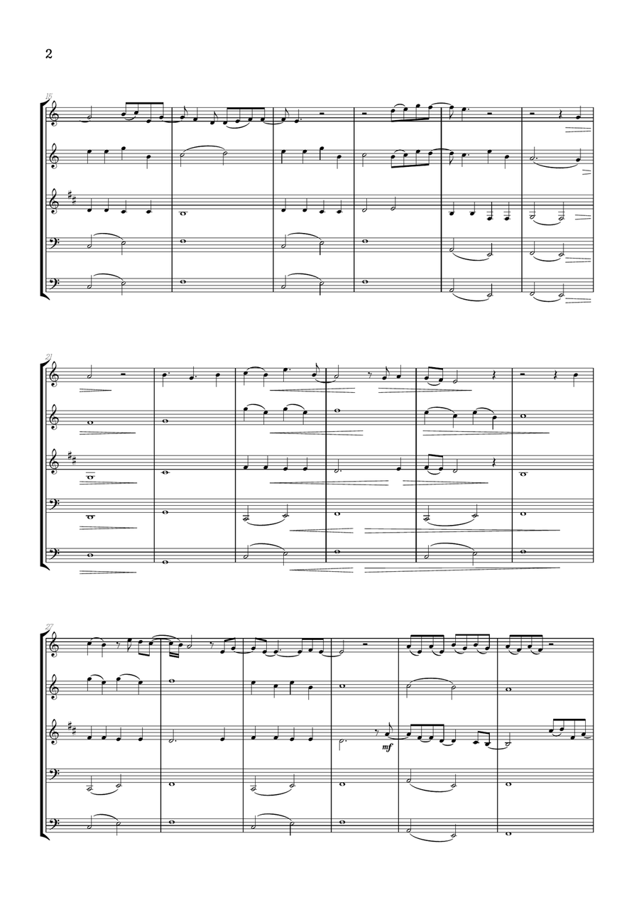 What Was I Made For? Woodwind Quintet scores gallery preview page 2